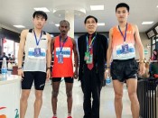 男子第一，二，三名合